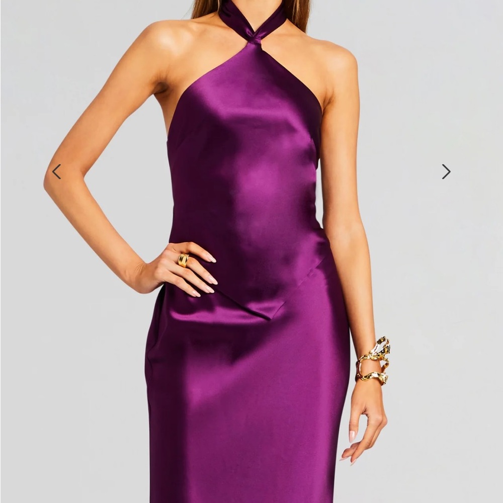 Retrofete Ester Dress in Eggplant Color